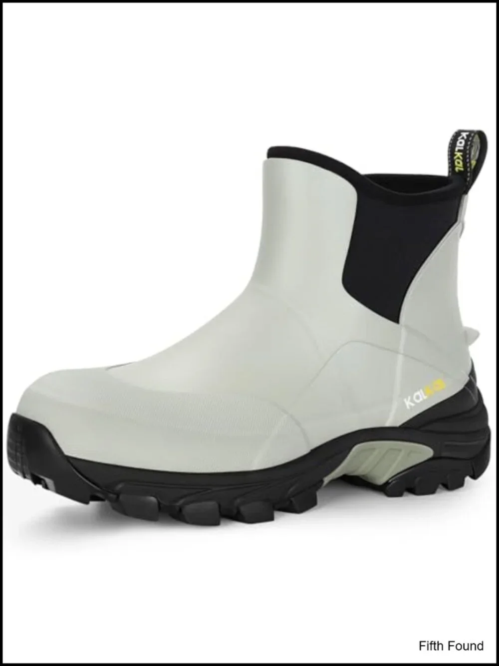 Men's Ankle Rain Boots Waterproof Rubber Boots with Shock Absorption Sports